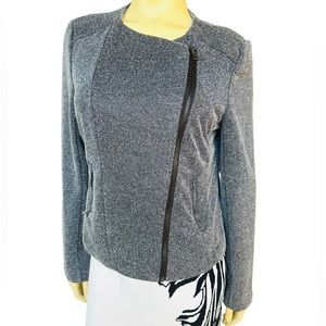 Catherine Malandrino Runway Style Moto Jacket Blazer Size L
